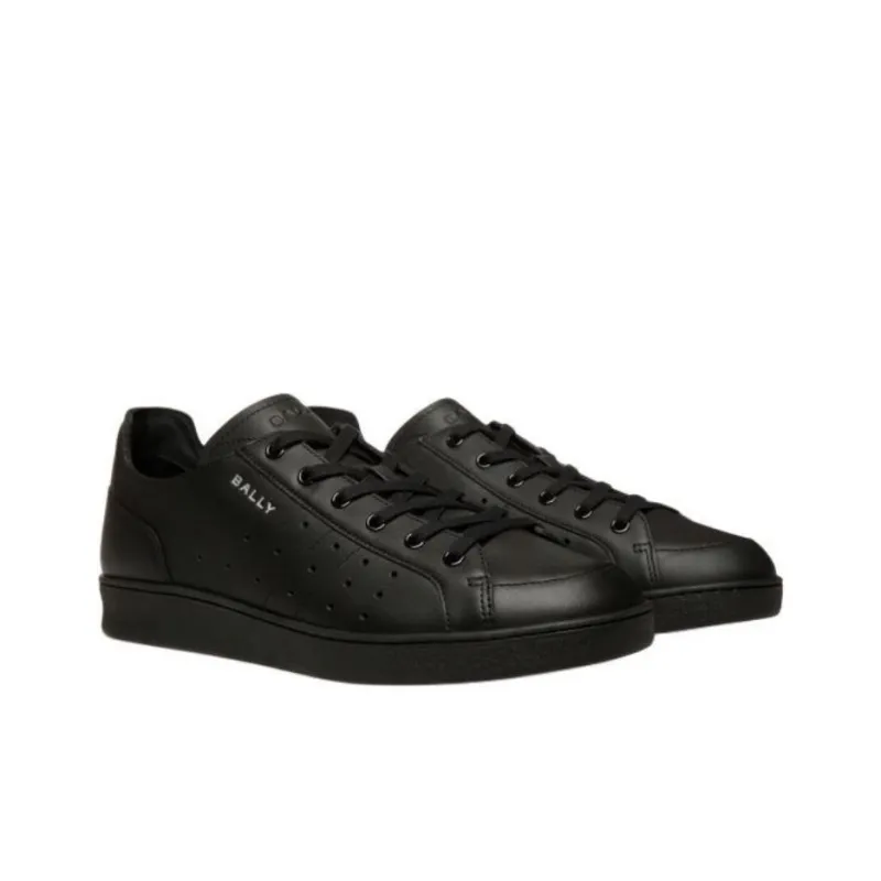 BALLY TENNIS Low Top Skateboard Shoes Men's Black-1