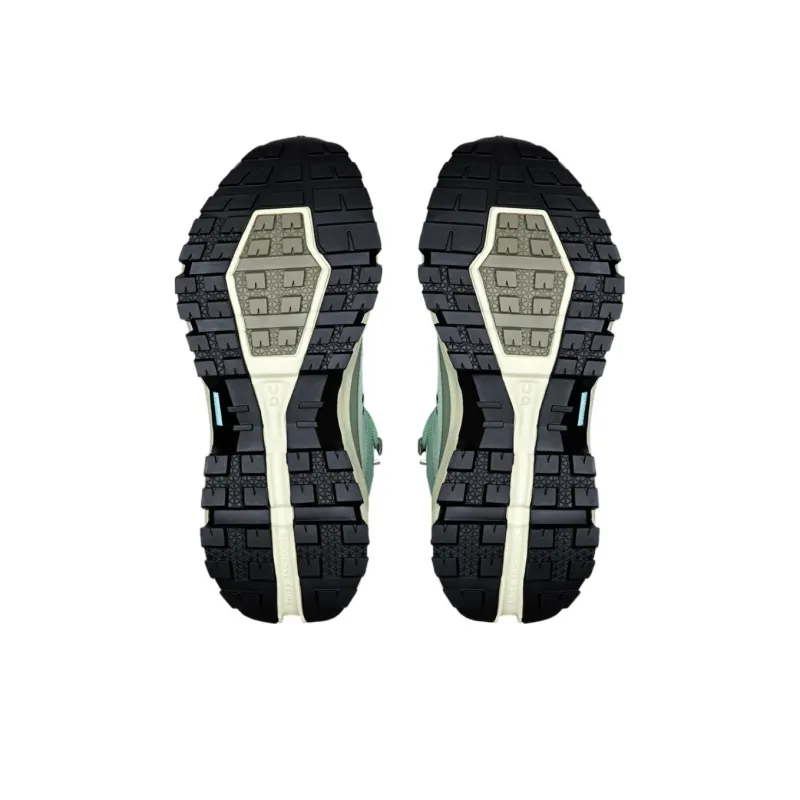 On Anti Slip Wear Resistant Mid Top Hiking Shoes Women's Green-4
