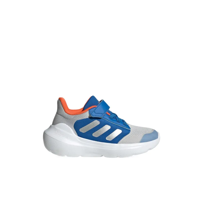 Adidas TENSAUR RUN 2.0 Abrasion Resistant Low Top Kids Lifestyle Shoes Gray/Metallic Silver/Air Force Blue Kids'-1