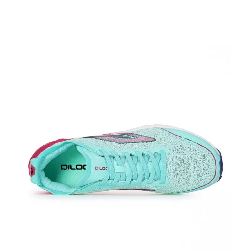 QILOO Slip Resistant, Abrasion Resistant, Breathable Low Top Running Shoes Unisex Blue Clear Spring-3