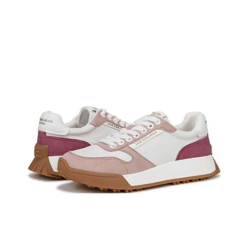 SAM EDELMAN LAYLA Low Top Casual Shoes Women's White Pink-2