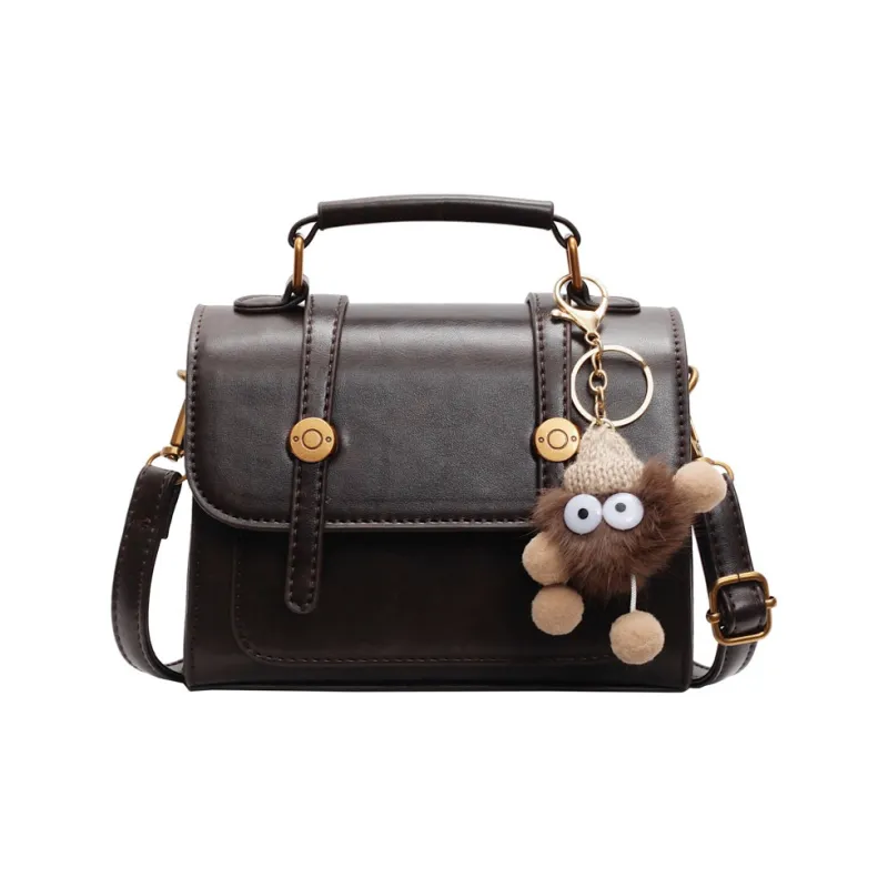 Yalu PU Shoulder Bag, Crossbody Bag, Handbag Regular Women's Ecru/Black/Dark Brown/Coffee-22