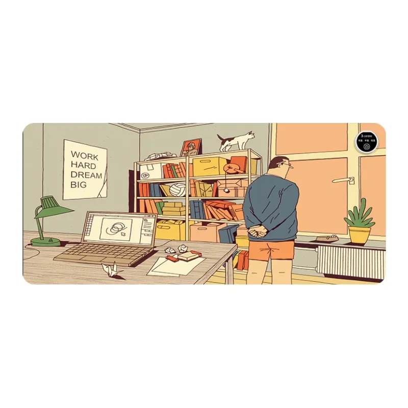 Directions Extra Large Heating Desk LY581 590 For Students Dormitory Office Writing Mouse Pads-3