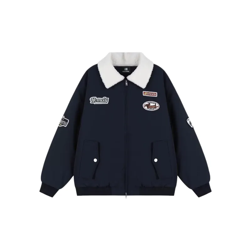 FOASIS Puffer Jacket Unisex Navy Blue-7