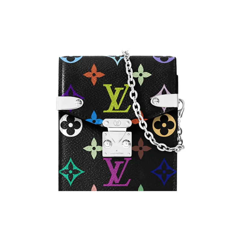 LOUIS VUITTON X Takashi Murakami Phone Pouch Metis Black Multicolored-5