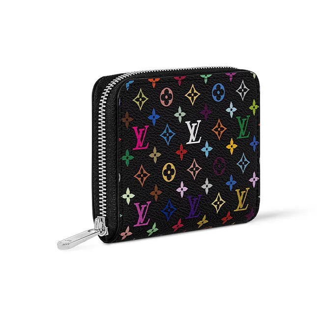 LOUIS VUITTON X Takashi Murakami Zippy Coin Purse Black Multicolored-1
