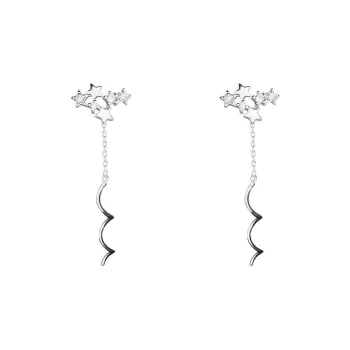 KOOGIS 925 Sterling Silver Drop Earrings Women's