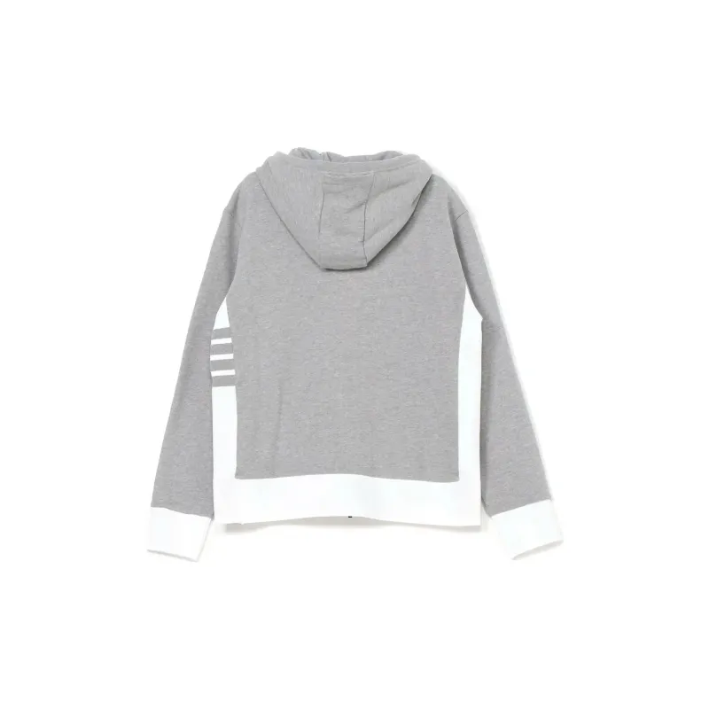 THOM BROWNE 4 Bar Stripe Zip up Hoodie-1