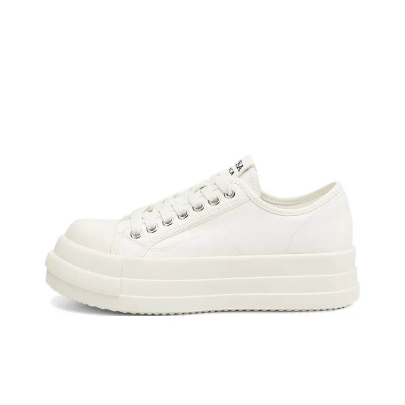 Rosa Bianca Lightweight Height Increasing Low Top Skateboard Shoes Women's-7