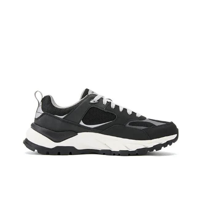 Skechers Non slip Lightweight Low Top Running Shoes Men's Black-1