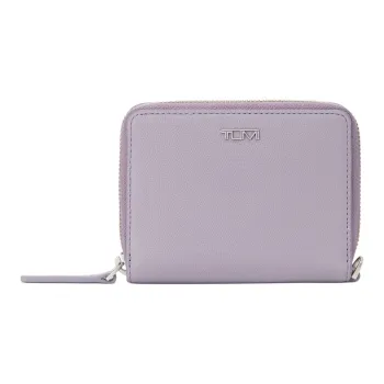 TUMI Leather Wallet Women's Purple