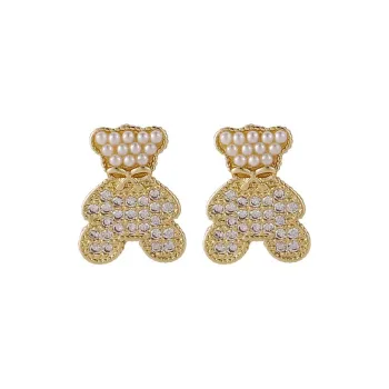 QIANFANGDAHUANGYE Zircon S925 Silver Stud Earrings Women's