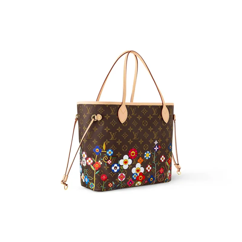 LOUIS VUITTON X Takashi Murakami Neverfull Mm Superflat Monogram-1