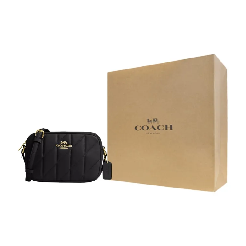 COACH Nappa Leather Camera Bag, Crossbody Bag, Shoulder Bag Mini Women's Black-6