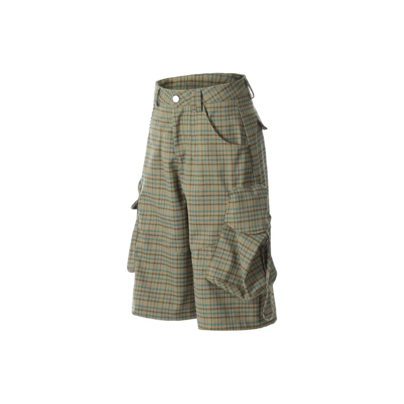 VINMUK Cargo Shorts Unisex Green-1