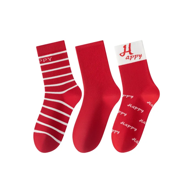 Caramella Mid Calf Socks Unisex Combo Set-5