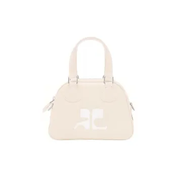 COURREGES Logo Patch Zip Up Bowling Bag
