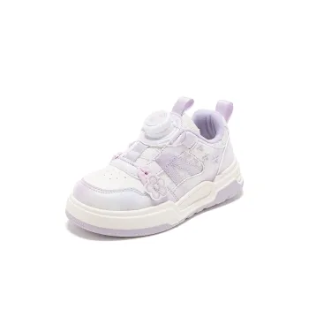 ABC KIDS Slip Resistant Cushioning Lightweight Cushioning Low Top Kids Lifestyle Shoes White Purple Kids'