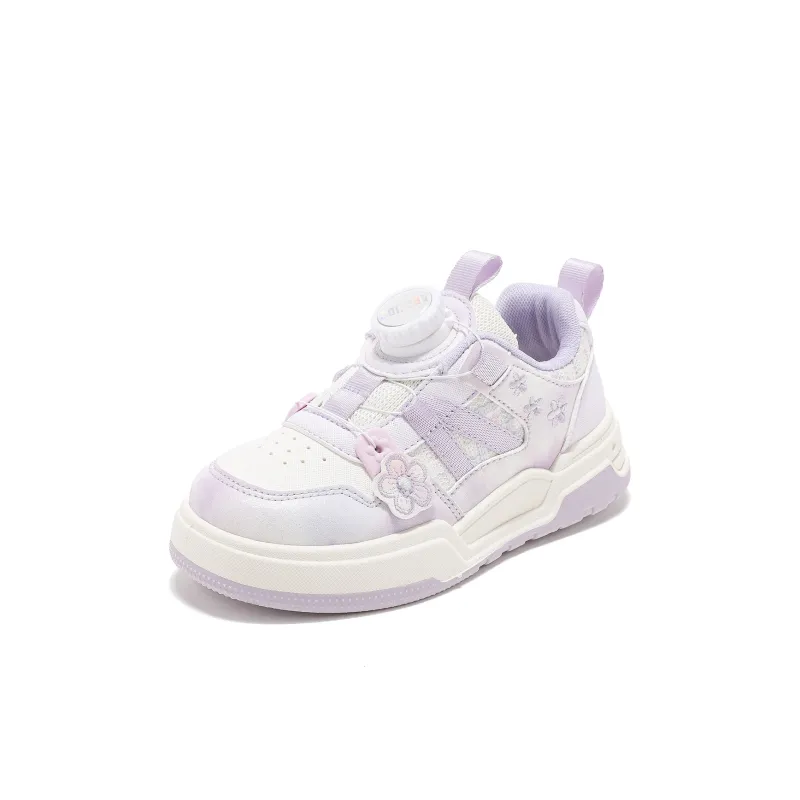 ABC KIDS Slip Resistant Cushioning Lightweight Cushioning Low Top Kids Lifestyle Shoes White Purple Kids'-0