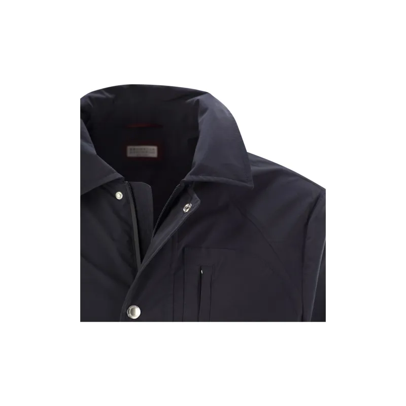 Brunello Cucinelli High Neck Long Sleeved Jacket-3