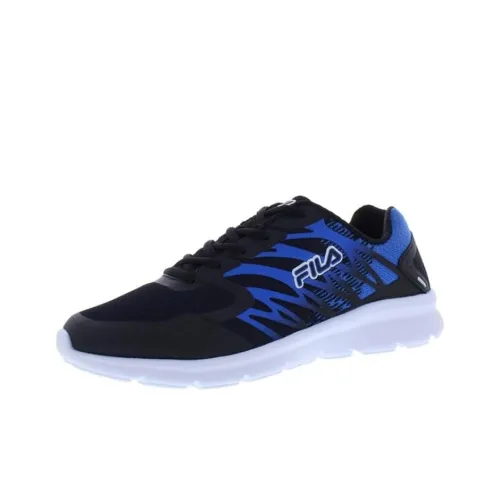 FILA MEMORY FINITION 7 Anti Slip Wear Resistant Low Top Casual Running Shoes Men's Black Blue