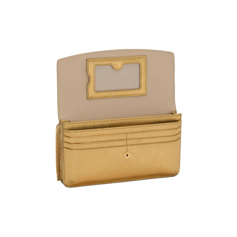 TUMI Leather Crossbody Wallets Women's Gold-Colored-3