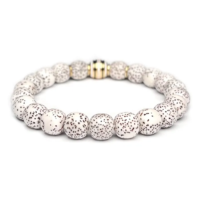 MOUNTAINS AND MANS Star Moon Bodhi Seeds New Chinese Style Good Luck Beaded Bracelet Unisex-4