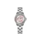 White Case Pink Dial White Steel Band-JM-FW-PPPS