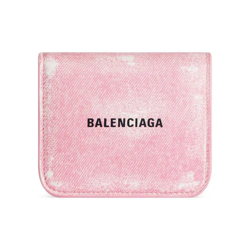Balenciaga Lambskin Coin Purse, Card Holder Women's Pink-0