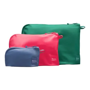 Lululemon Lightweight Series Nylon Combo Set Unisex Cascadia Green/Glaze Pink/Oasis Blue