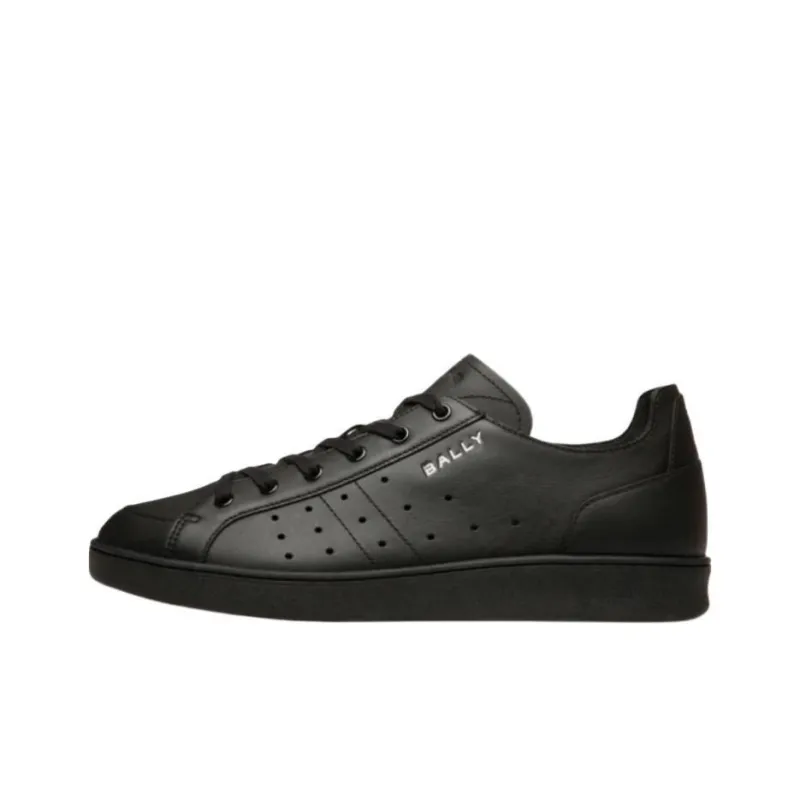 BALLY TENNIS Low Top Skateboard Shoes Men's Black-0