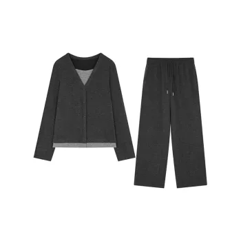XWI Casual Suit Women's Dark Gray & White