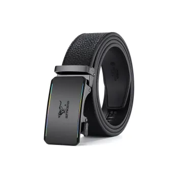 SEPTWOLVES Cow Leather Leather Belts Men's Width 3.5CM