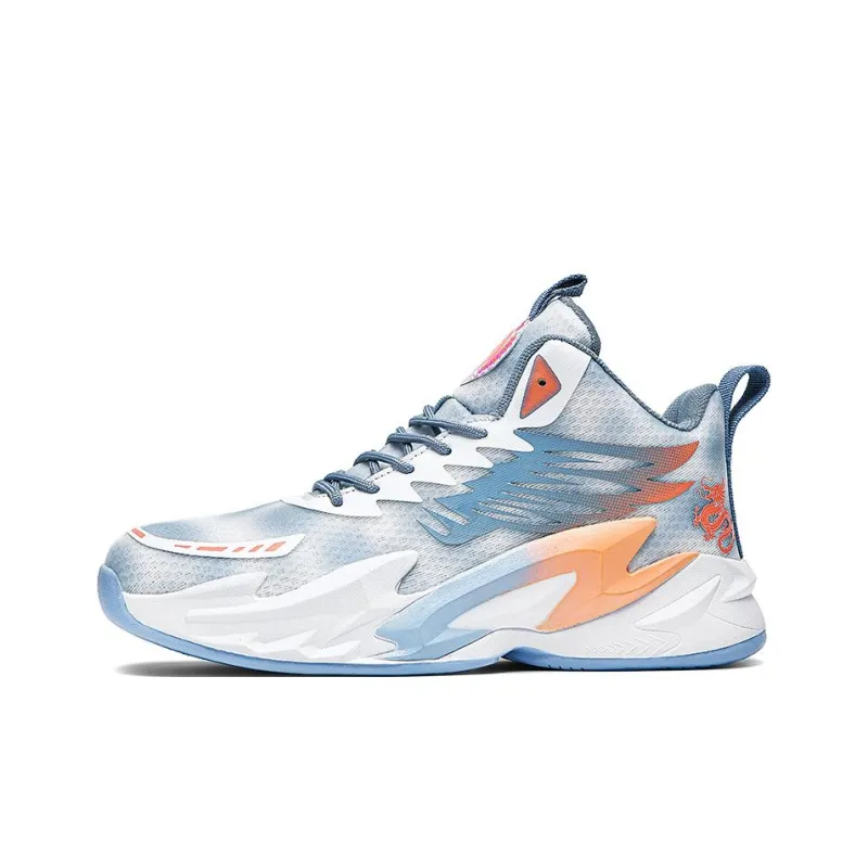 BIANSULONG Cushioning Coverage Balance Support Wear-Resistant Slip-Resistant High-Top Basketball Shoes Unisex-10