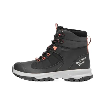 DECATHLON SH500 Warm Water Resistant Slip Resistant Mid Top Trekking Shoes Women's Black
