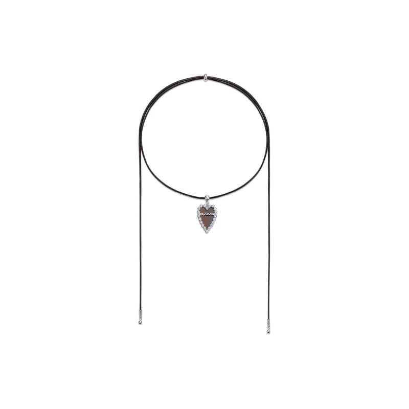 TEICE Wood Grain Stone Necklaces Women's-0