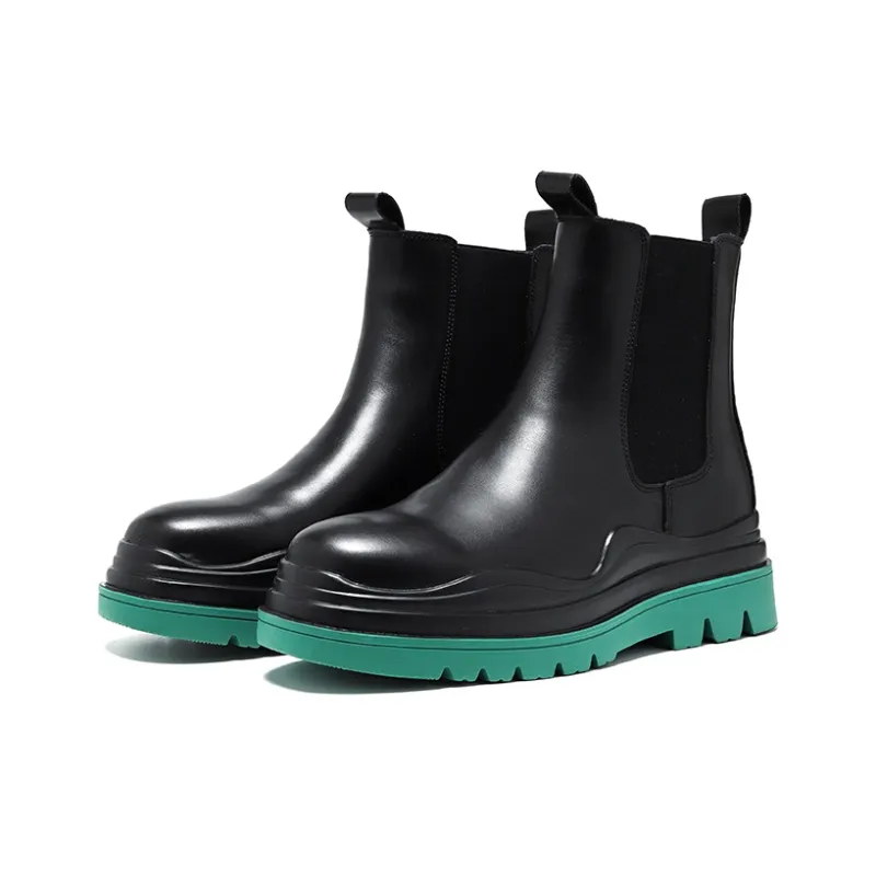 FULIBAOLUO Short Chelsea Boots Men's-5