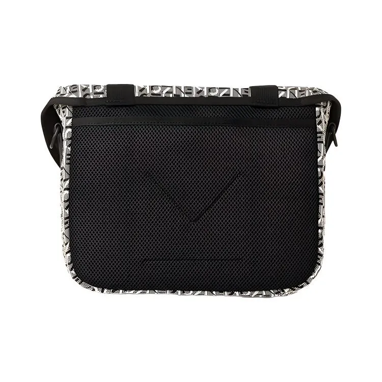 KENZO Polyester Messenger Bag Shoulder Bag Crossbody Bag Men's Gray & Black-1