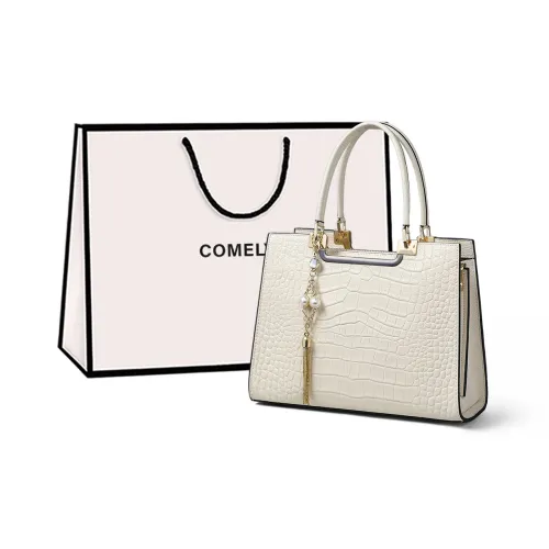 COMELY Cow Leather Patchwork Synthetic Leather Handbag Women's Multicolor