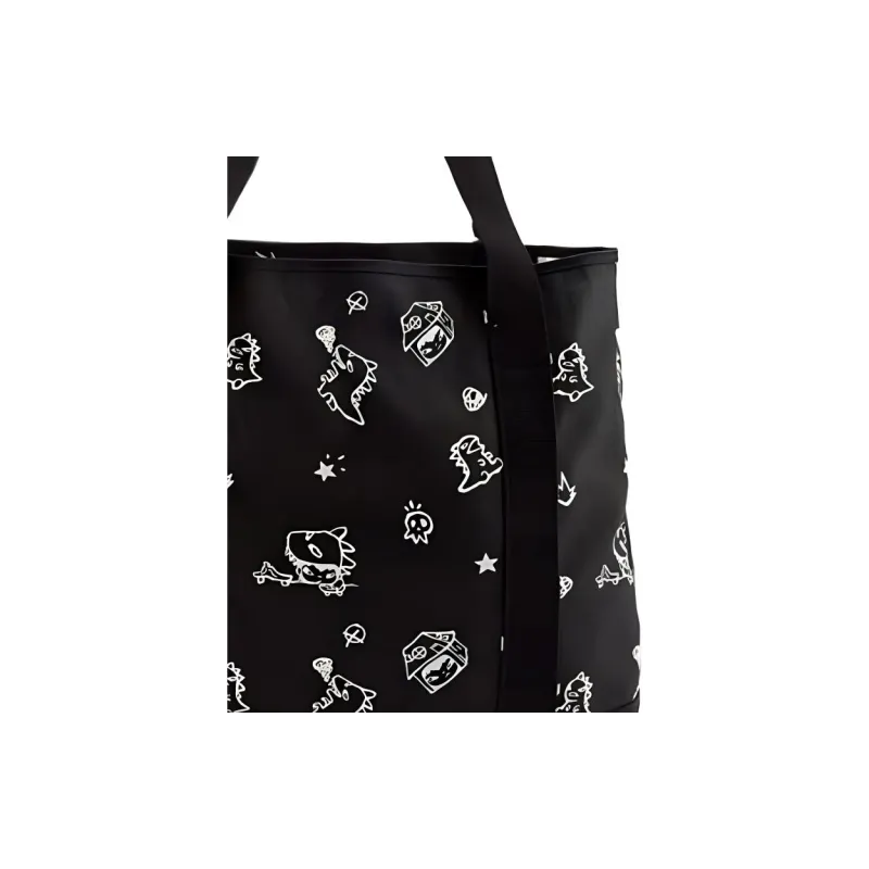 Vans Polyester Tote Bag Shopping Bag Handbag Unisex Black-4