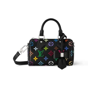 LOUIS VUITTON X Takashi Murakami Nano Speedy Black Multicolored