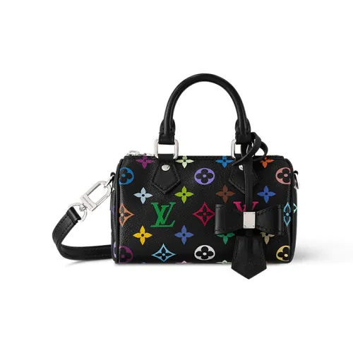 LOUIS VUITTON X Takashi Murakami Nano Speedy Black Multicolored