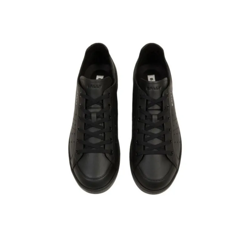 BALLY TENNIS Low Top Skateboard Shoes Men's Black-3