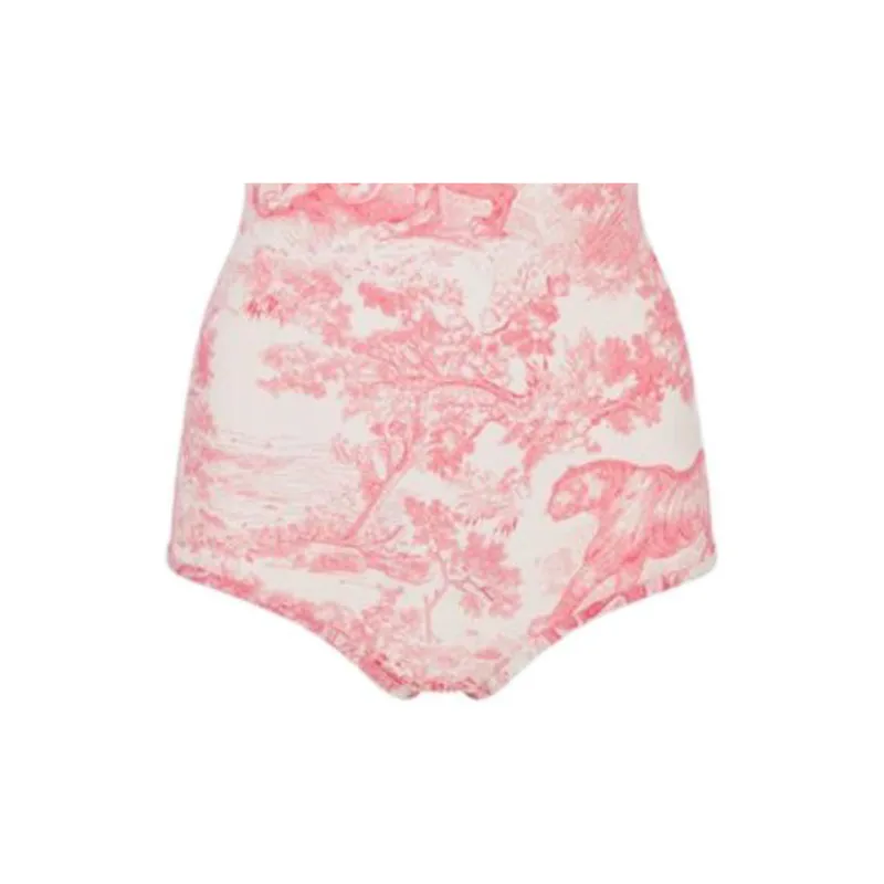 DIOR DIORIVIERA FW24 One piece Swimsuit Women's Candy Pink-4