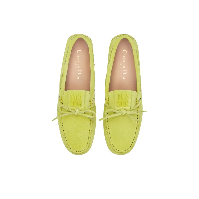 DIOR Miss Dior Loafers Women's Green-3