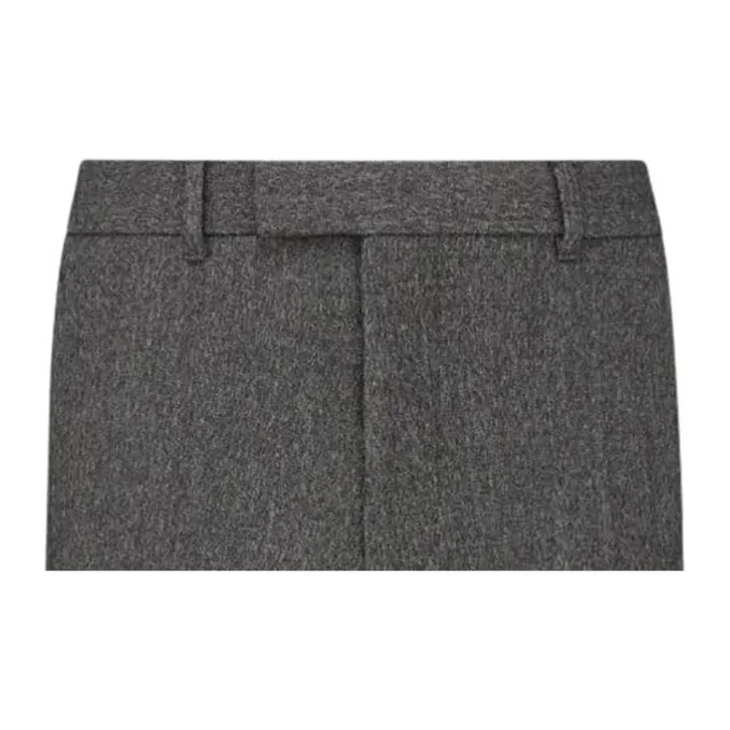 DIOR Pleat Detailed Straight Leg Trousers-4