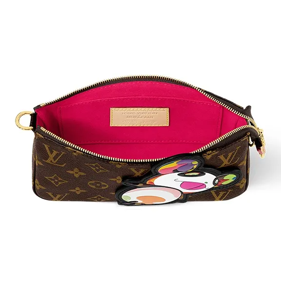 LOUIS VUITTON X Takashi Murakami Panda Pochette Accessories Monogram-3