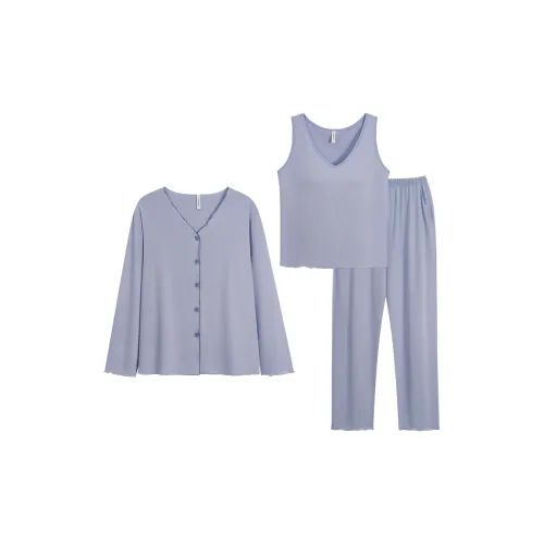 Sha Qian Pajama Set Women's Blue