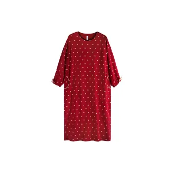 Xuan Liang Nightgown Women's Maroon