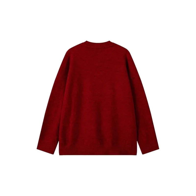 MIIRACER Knitwear Unisex Brick Red-1